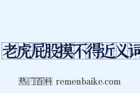 老虎屁股摸不得近义词是什么意思的图片